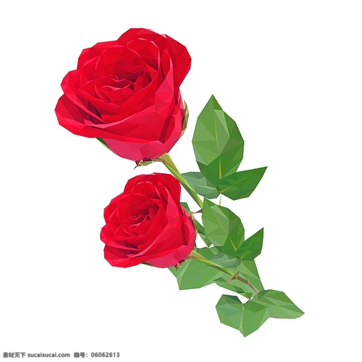 红色 玫瑰 花卉 植物 卡通素材 花朵 透明素材 玫瑰花卉 免 扣