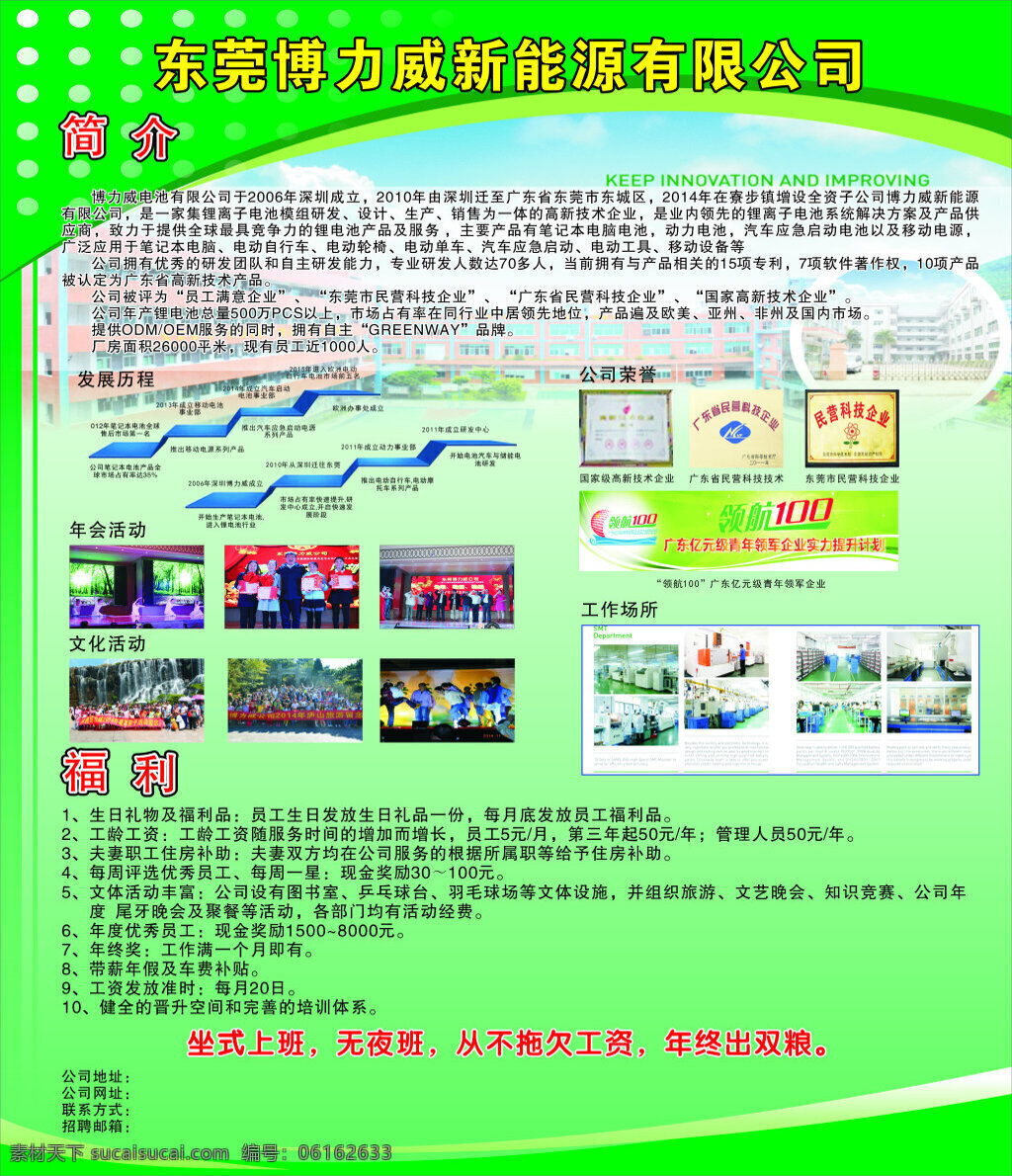 企业招工海报 企业招聘海报 工厂招工拍 广告 宣传 绿色