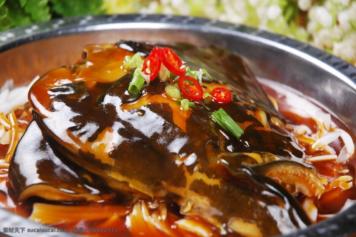 红烧鲽鱼头 鲽鱼头 鲽鱼肉 鱼头 鱼头锅 谭鱼头 餐饮美食 传统美食
