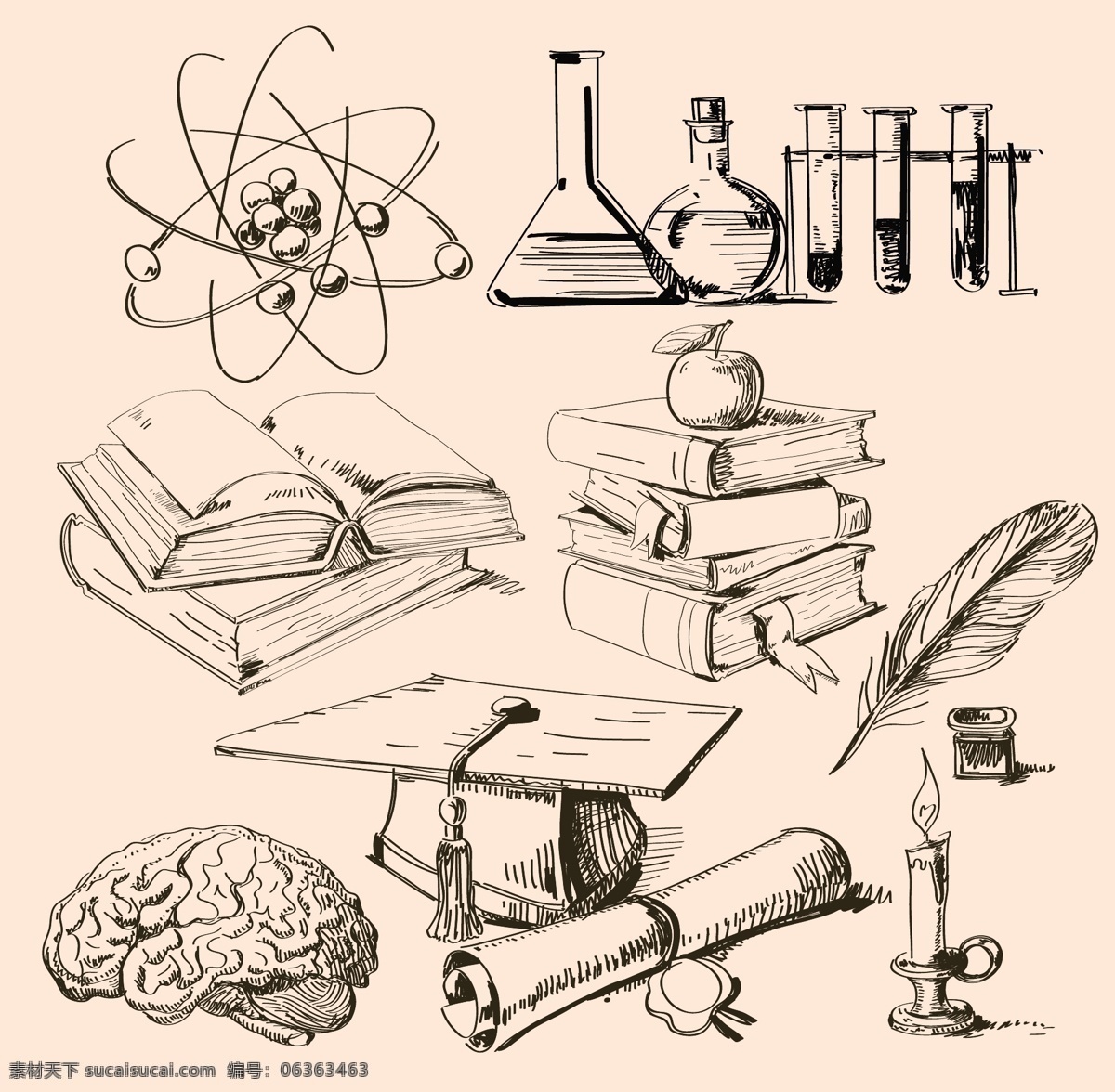 化学 教育 科学 向量 草图
