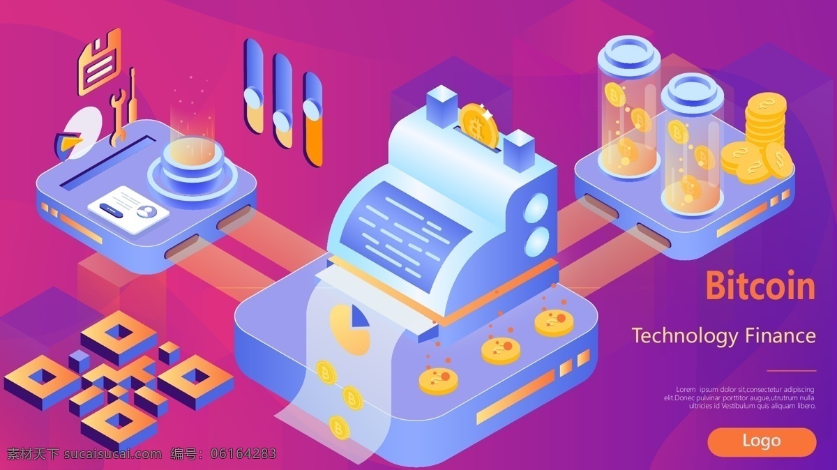 比特 币 科技 金融 技术 输出 d 矢量 插画 比特币 区块链 科技金融 二维码 投资 理财 钱币 虚拟货币 印刷 按钮 配图 手机壁纸
