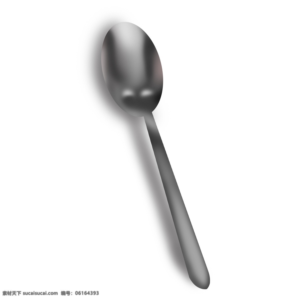 银白色 金属 反光 勺子 金属勺子 光滑 灰色 效果 立体感 立体 餐具 汤勺 装饰 工具 高光