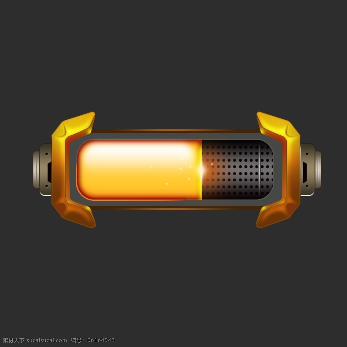 橙色 游戏 icon 能量 进度 能量瓶 写实