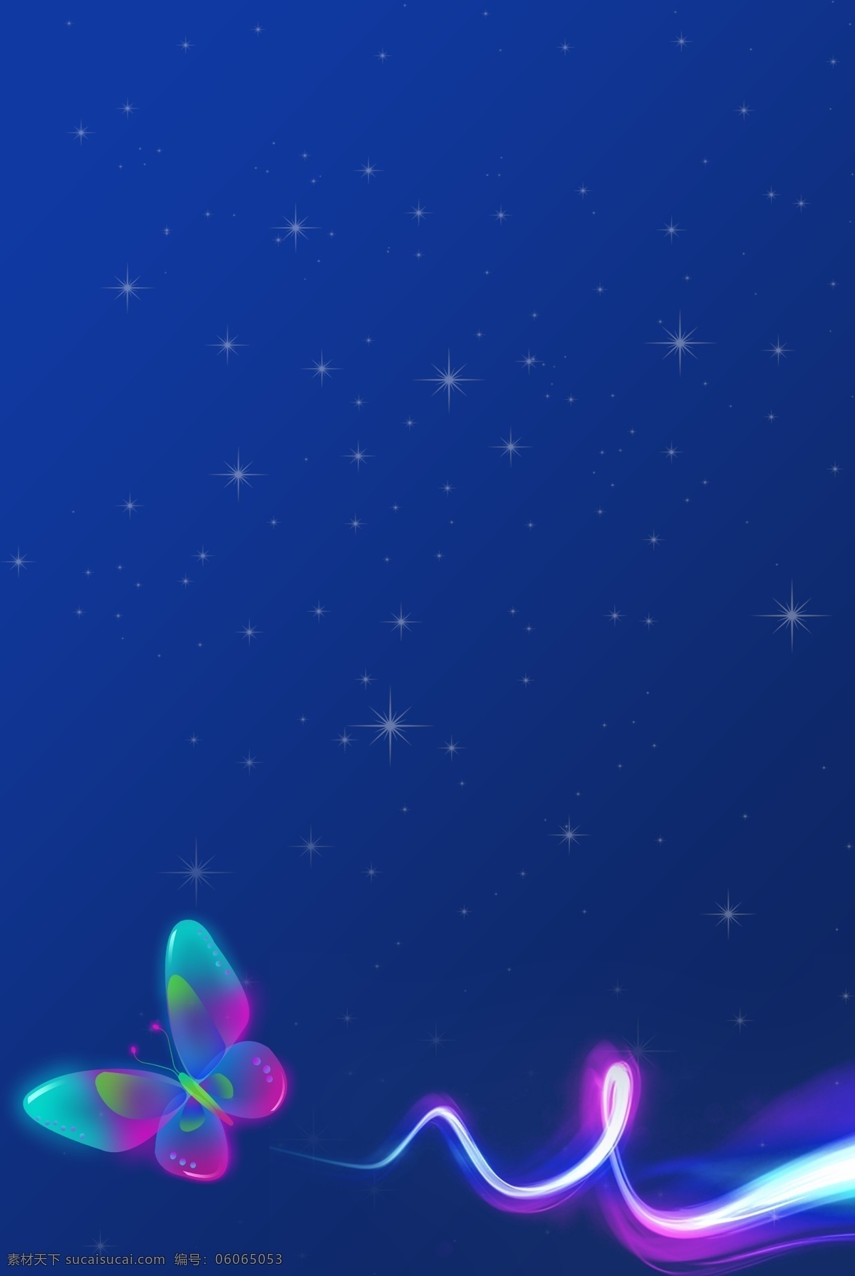 光 感 透气 叠加 背景 图 光感 梦幻 光带 蝴蝶 星星 光点 深蓝
