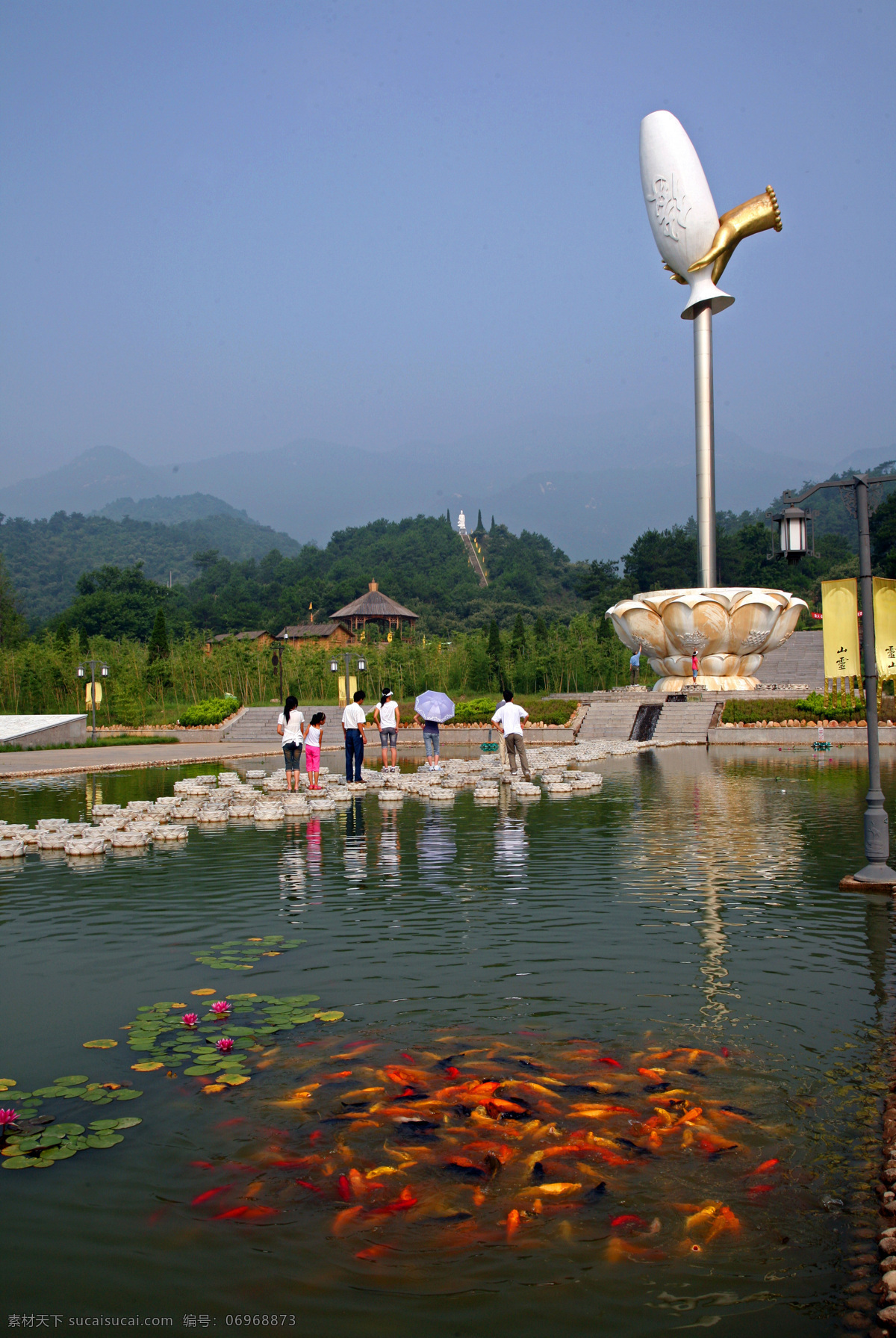 灵山景点 灵山 景点 山 水 天空 罗山 旅游景点 旅游摄影 国内旅游