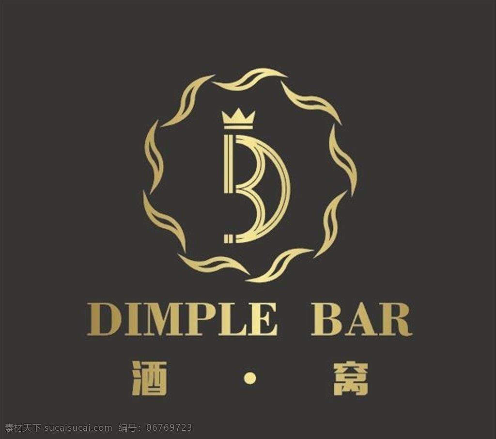 酒吧标志 酒吧 标志 金属 大气 字母 英文 logo设计