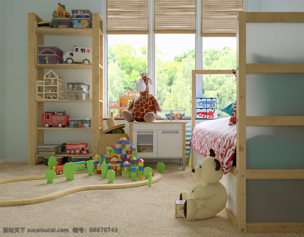 儿童 房间 装潢设计 家具 效果图 装修设计 空间设计 设计风格 家居 家具设计 室内装修 室内设计 玩具 窗户