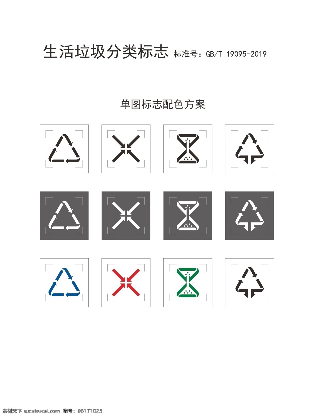 2019 生活 垃圾 分类 标志 垃圾分类 垃圾分类标识 logo 有害垃圾 厨余垃圾 可回收垃圾 其他垃圾 垃圾分类标志 垃圾分类矢量 垃圾分类标准 生活垃圾分类 公共标识标志 标志图标