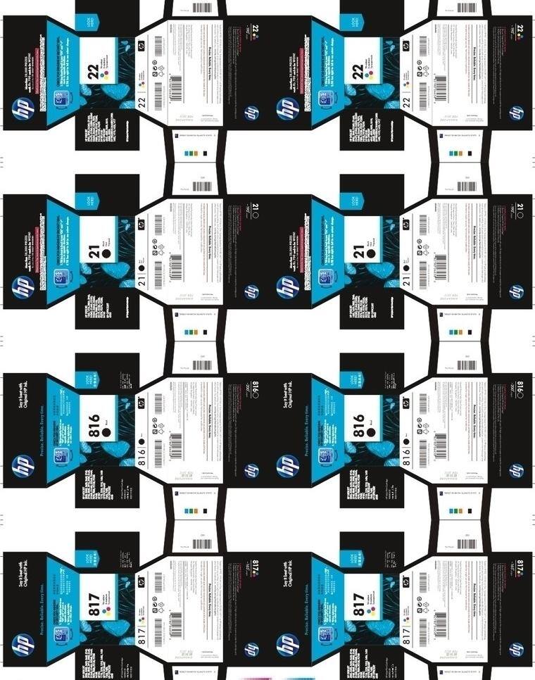 惠普 dm宣传单 包装设计 印刷 惠普22 817包装 印刷文件 矢量 淘宝素材 其他淘宝素材