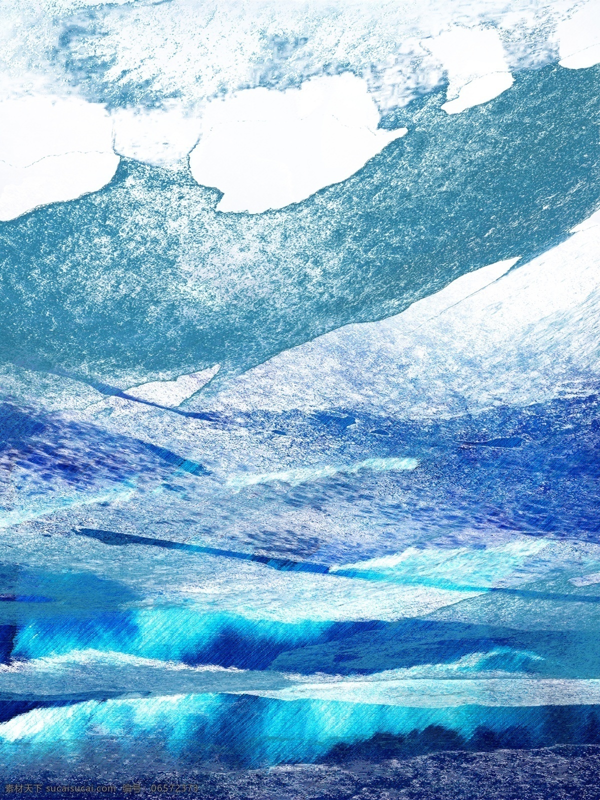 现代 抽象 深蓝色 山石 客厅 装饰画 一联画 蓝色 抽象山石 叠加山石