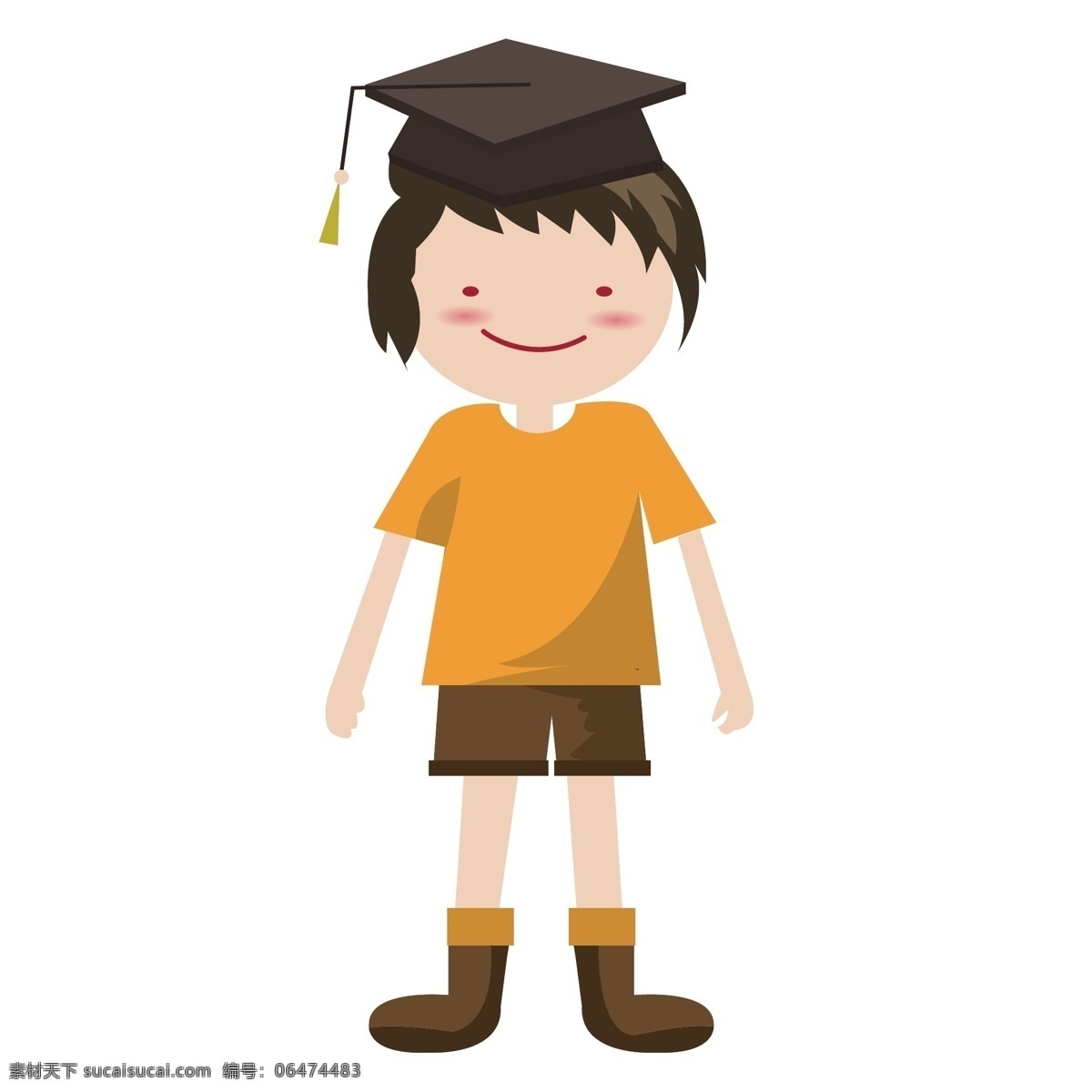 可爱 毕业生 矢量 卡通 卡通毕业生 本科 本科毕业 毕业生本科 学位 学位帽子 帽子 卡通男孩 男孩 小女孩