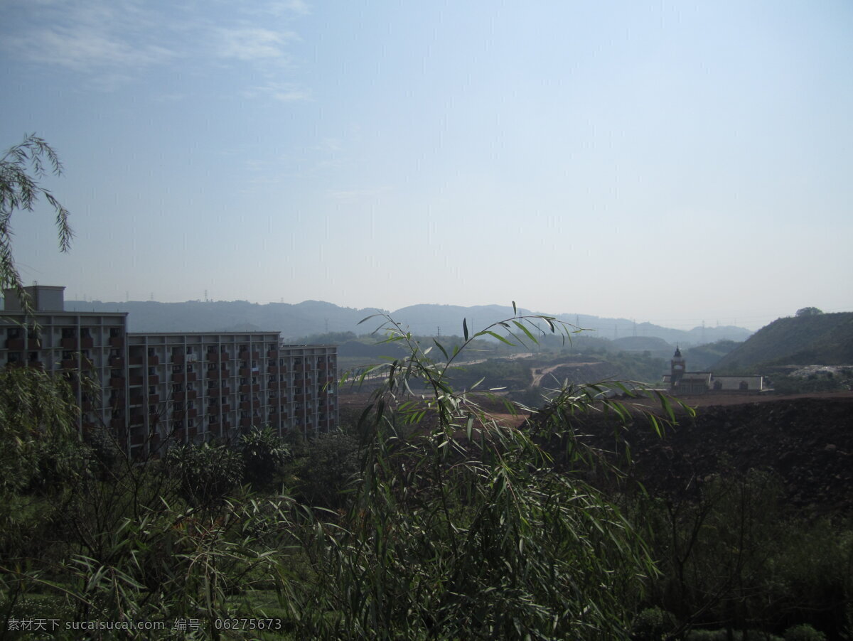 重庆 南方 翻译 学院 川外 重庆大学校园 校园风景 大学校园 宿舍楼 女生宿舍楼 山 摄影图片 学校摄影 建筑摄影 建筑园林 黑色