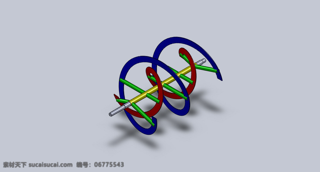 螺旋 叶片 搅拌机 3d模型素材 电器模型