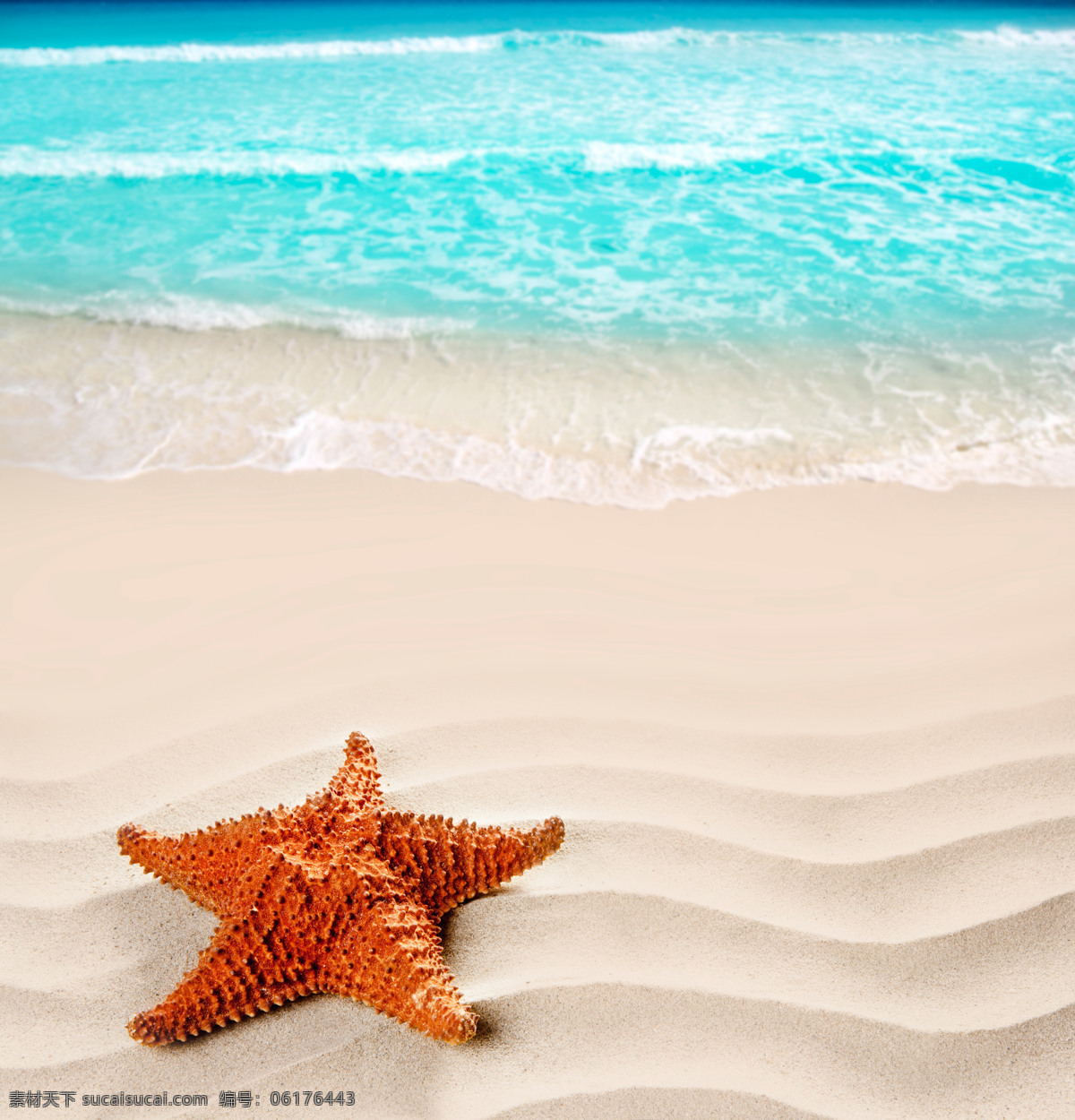 美丽 夏日 海滩 夏日海滩 夏季风景 美丽风景 沙滩美景 大海 海面 海星 大海图片 风景图片