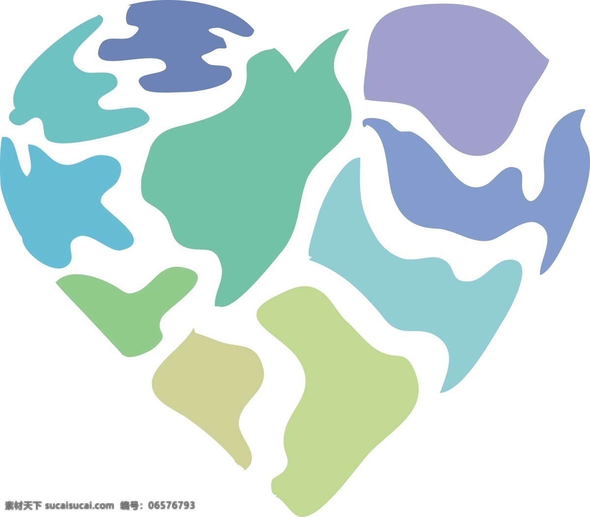 清新 迷彩 地图 拼图 爱心 图案 冷色 图标 绿色 生态 地球 陆地 拼接 碎片 环保 蓝色 logo