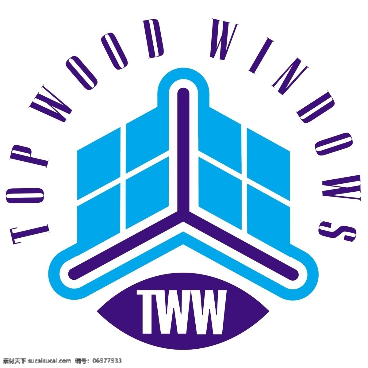 tww 平面 广告 世界 windows 标志 logo 白色
