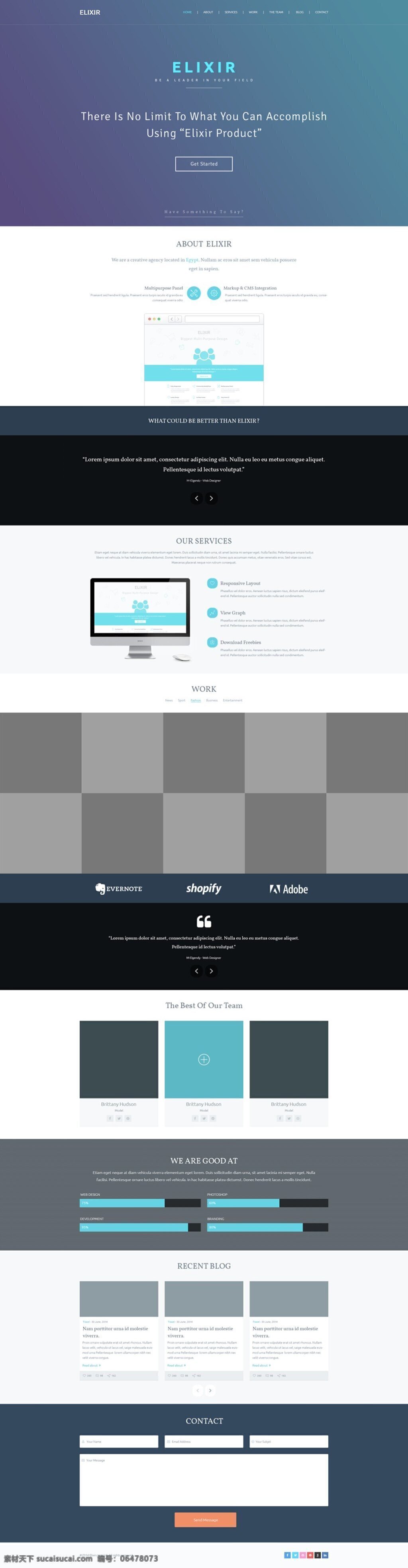 ui 企业网站 单 页 模板 ui设计 app设计 简洁 ui界面素材 ui界面 网页素材 界面设计 白色