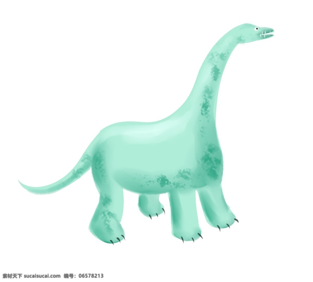 侏罗纪 长 脖子 恐龙 长脖子 蓝色恐龙 可爱风小恐龙 凶猛 凶恶 动物 卡通恐龙 高大