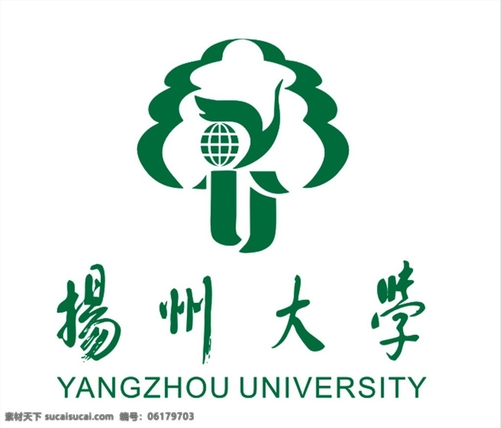 扬州大学 logo 图标 校徽 校标 标志图标 企业 标志