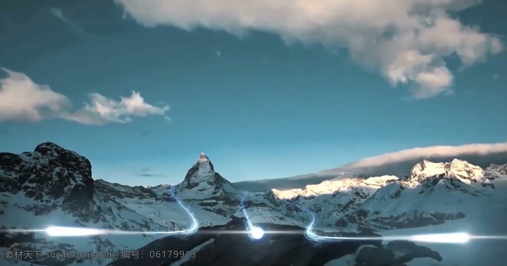 城市 光效 冰川 雪山 光束 视频 视频素材 多媒体 影视编辑 合成背景素材 mp4