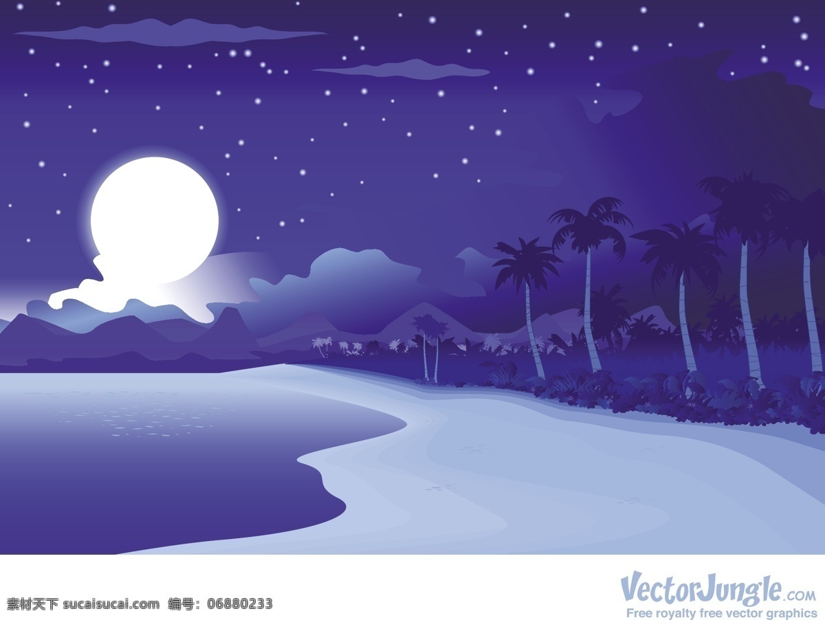 矢量 星星 夜晚 晚上 矢量图 其他矢量图