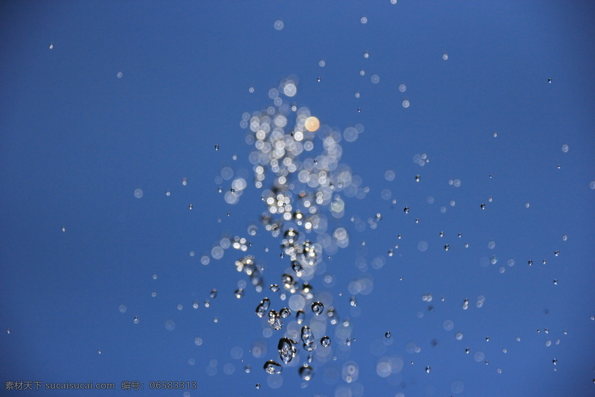 水滴 水花 飞溅 水花飞溅 水花喷涌 浪花 清凉 清水 水珠 蓝天 晒水 喷水 自然景观 山水风景