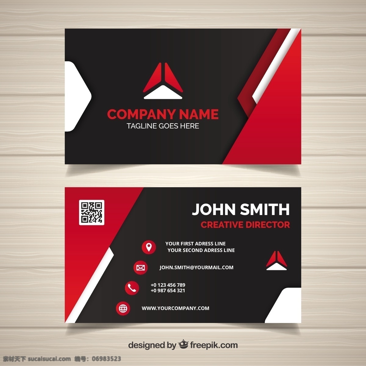 红色 形状 现代 名片 商标 商业 抽象 卡片 模板 办公室 展示 文具 公司 抽象标志 企业标识 品牌 身份