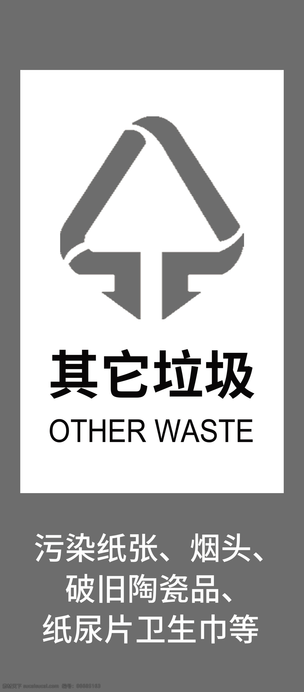 垃圾分类 公共标识 有害 垃圾 垃圾桶标识 环境保护 废电池 分层