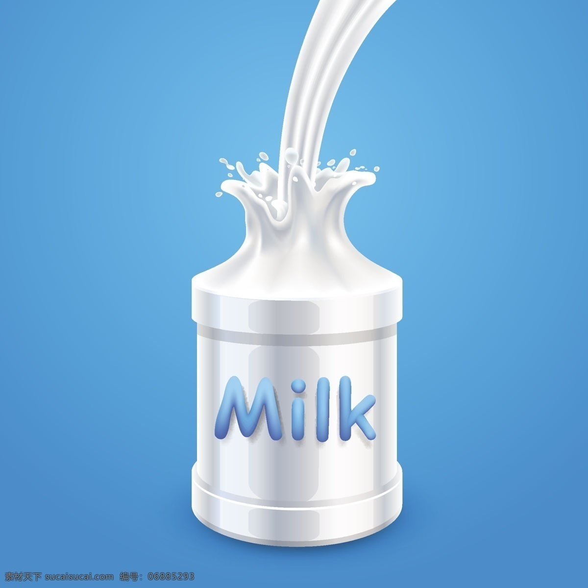 液态 桶 状 牛奶 矢量 动态 矢量图 milk 其他矢量图
