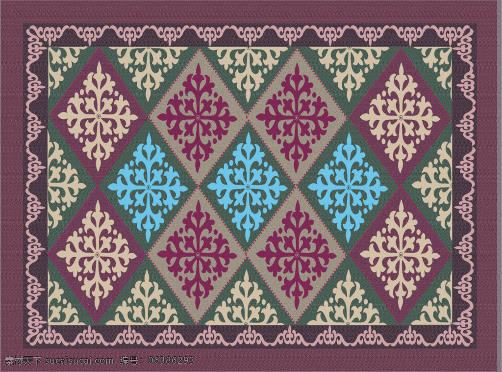 哈萨克 婚庆 地毯 婚桌下地毯 3d 鹿角纹 透明 kazak 平面设计 哈萨克图案 哈萨克设计风 文化艺术 传统文化