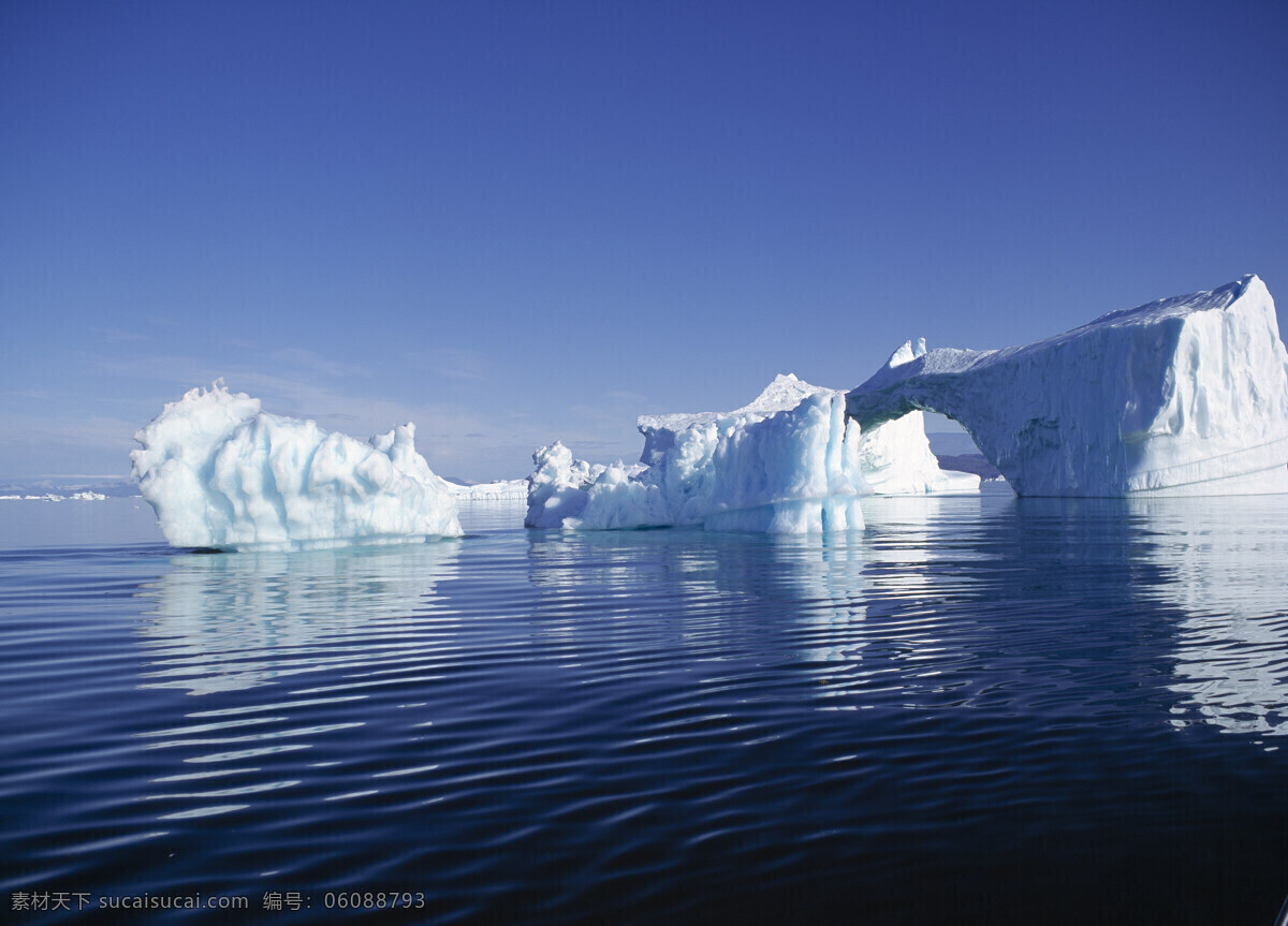 冰川 大海 冰块 冰山 冰天雪地 自然景观 山水风景