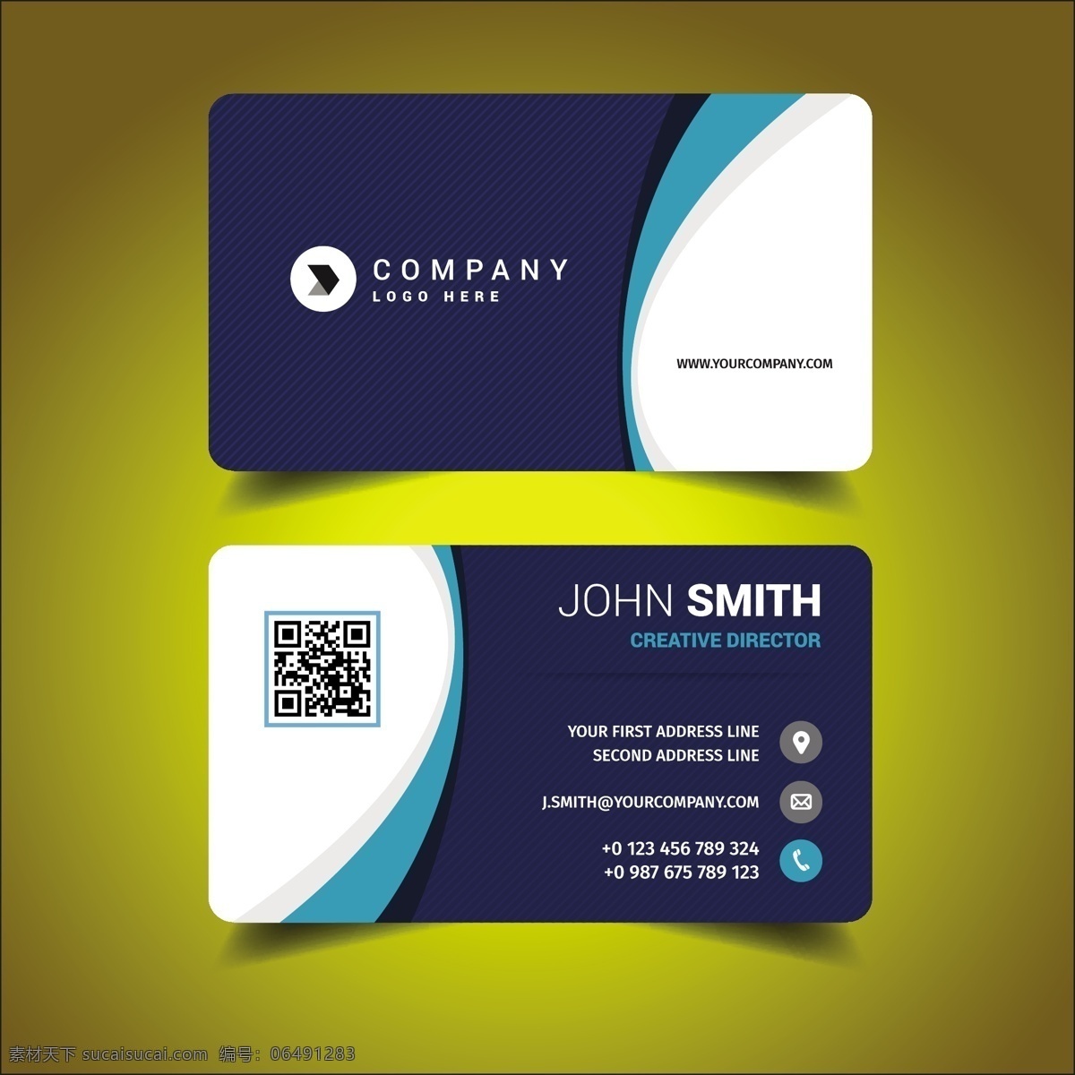 名片模板设计 商标 名片 商业 抽象 卡片 模板 蓝色 办公室 颜色 展示 文具 公司 抽象标志 企业标识 现代 身份 身份证