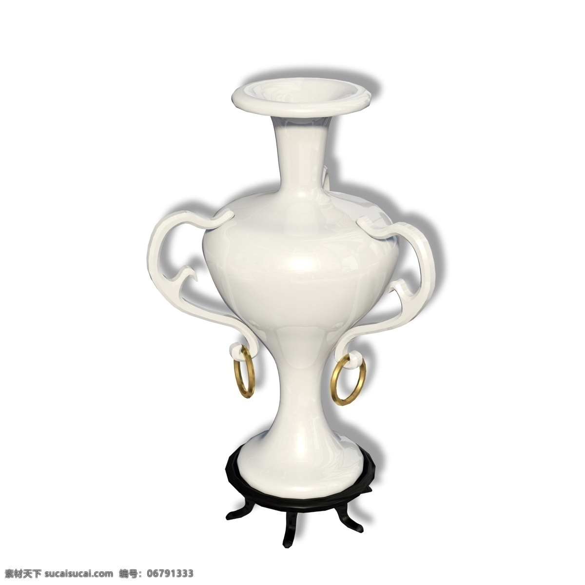 古典 陶瓷 白色 花瓶 瓷器 装饰品