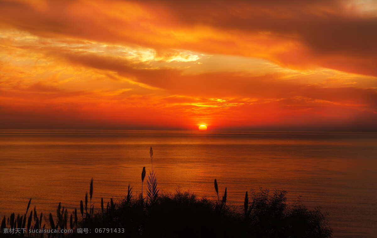 夕阳美景 夕阳 落日 余晖 晚霞 霞光 火烧云 落日美景 自然景观 自然风景