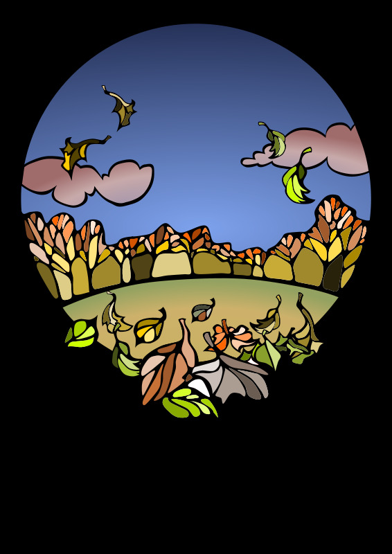 秋天的颜色 coloringcontest2013 秋天 颜色 十一月 十月 svg 黑色