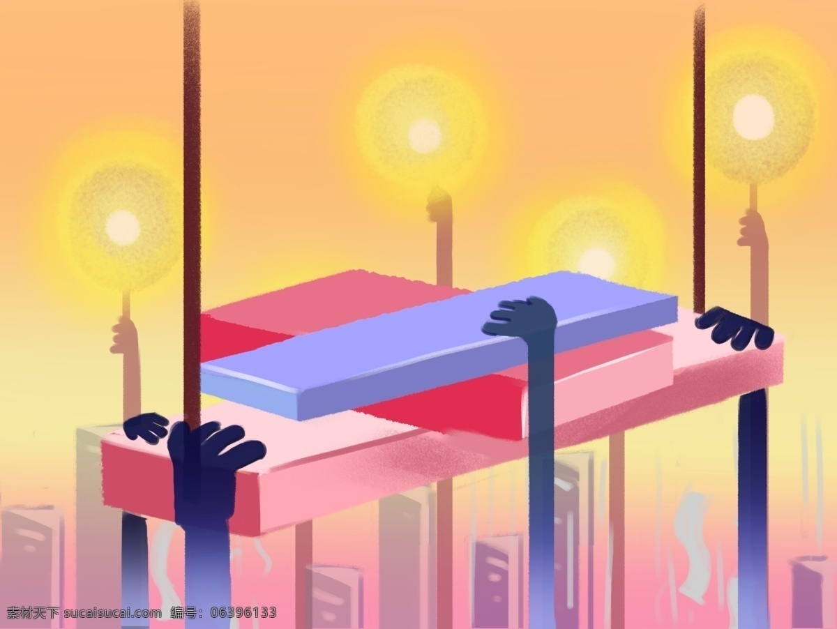卡通 手绘 高考 创意 背景 高考背景 黄色背景 创意插画背景 彩色背景 清新背景 小清新
