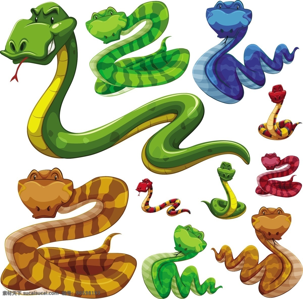 卡通蛇 蛇 动物 蛇类 卡通 可爱 蛇素材 蛇年 卡通设计