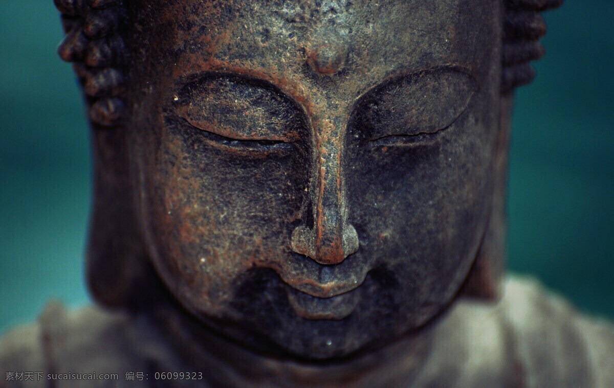 佛像 佛祖 黄铜 雕塑 五官 年代久远 微笑 文化艺术 宗教信仰