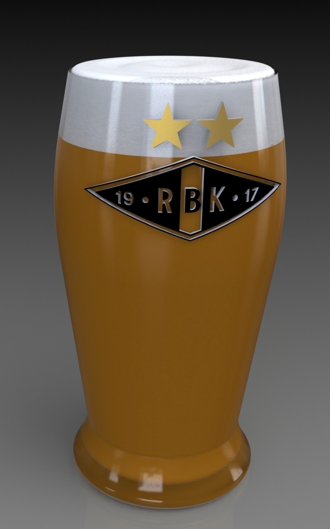 罗森博格 啤酒杯 3d ol 标志 玻璃 啤酒 锐步 3d模型素材 家具模型