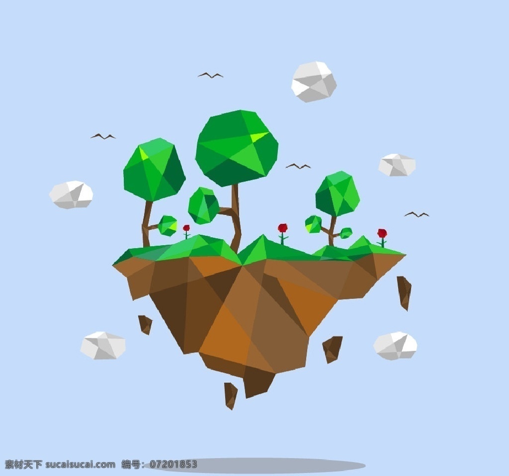 低 多边形 幻想 森林 场景 低多边形 幻想森林 游戏 模型 3d 游戏设计素材 游戏素材 山水风景 3d设计