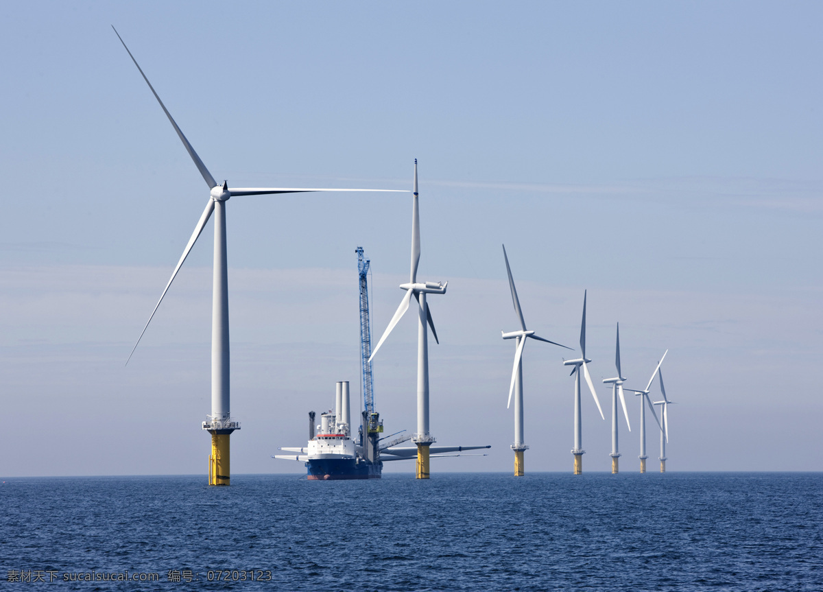 电力 风车 风电 工业 工业生产 节能 绿色能源 新能源 海上风力 现代科技 海报 环保公益海报