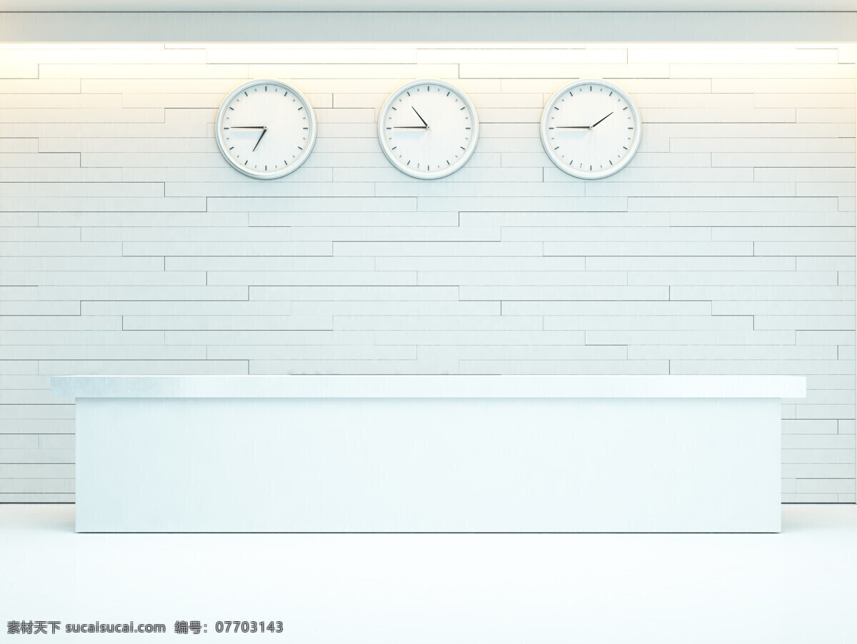 白色 服务台 室内设计 大厅 简洁 明亮 宽敞 环境家居