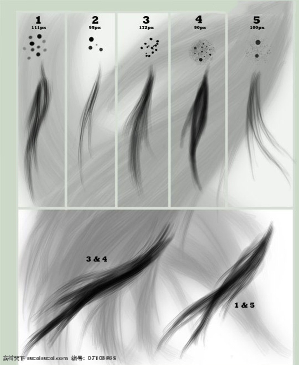 绘画 使用 人物 头发 效果 ps 笔刷 绘画使用 多媒体 ps笔刷 其他笔刷 abr