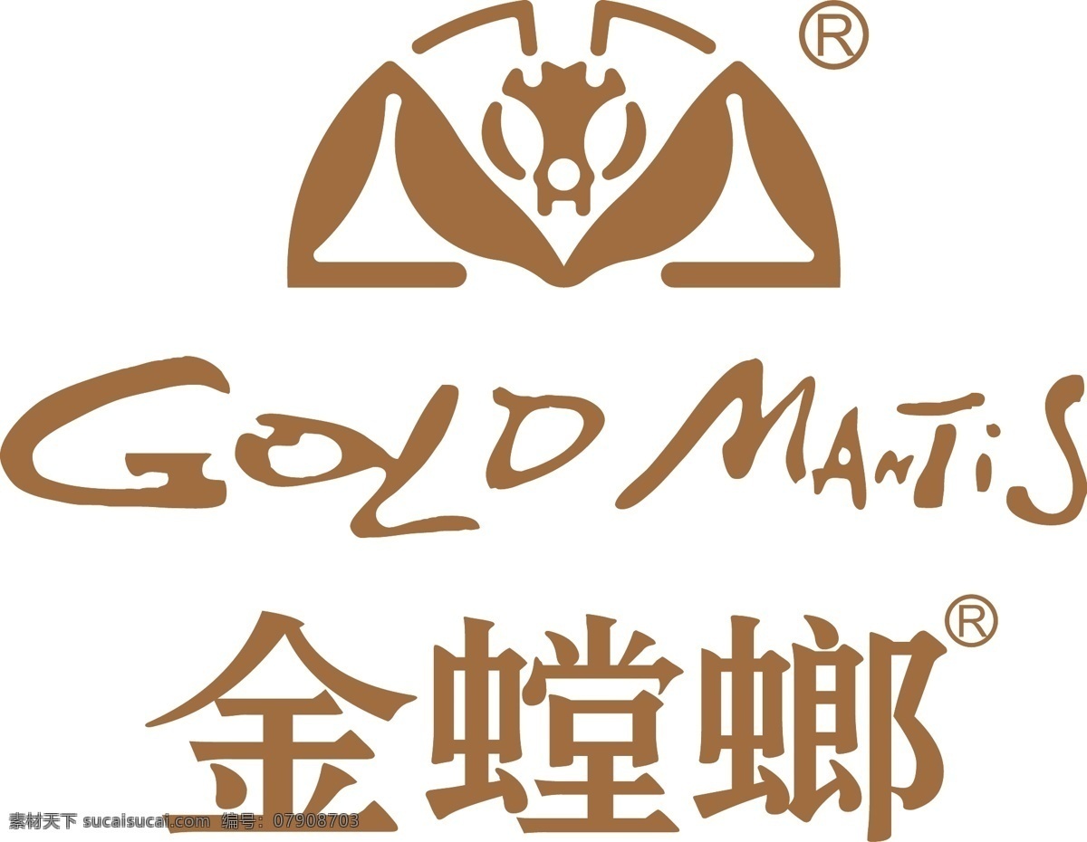 金螳螂标记 金螳螂 标记 logo 金螳螂矢量 标志图标 企业 标志