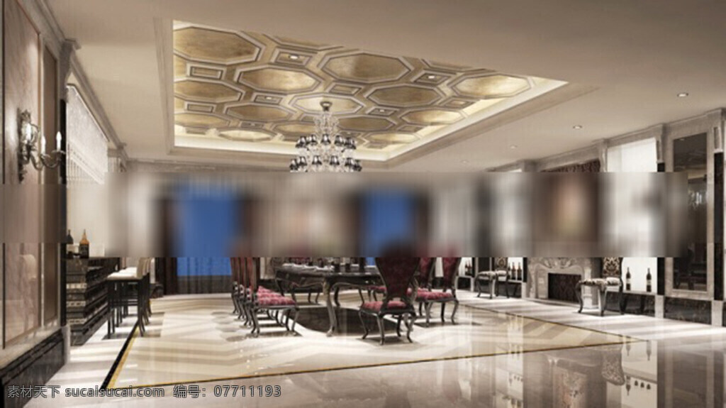 餐厅 3d 模型 3d模型 3d模型下载 欧式风格 室内设计 现代风格 室内家装 中式风格模型