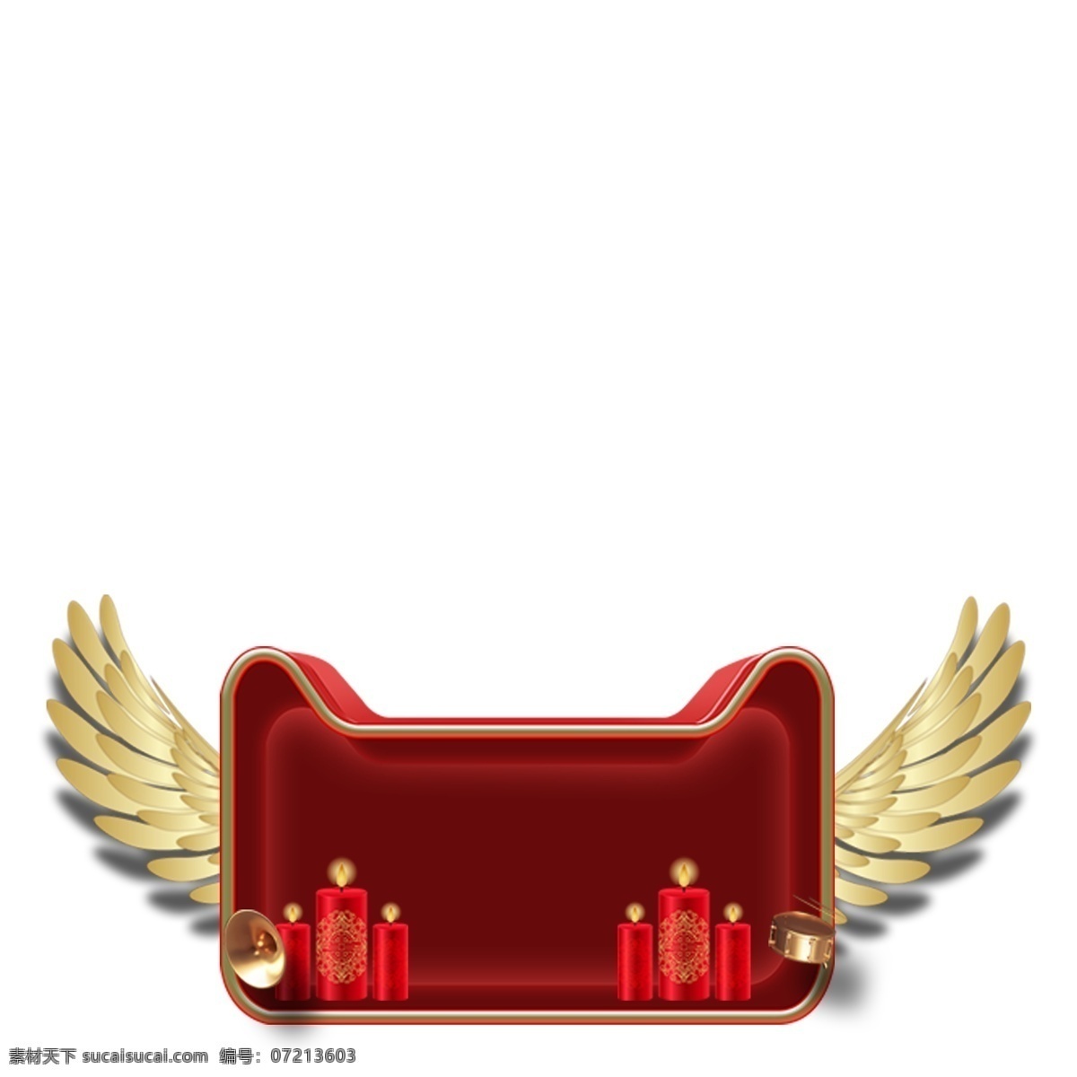 卡通 天猫 标志 免 抠 图 天猫标志 红色的礼盒 卡通图案 卡通插画 漂亮的翅膀 礼盒 黄色 翅膀 免抠图