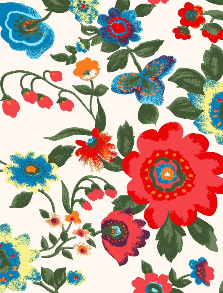 面料设计 墙纸设计 服装面料 花卉 植物 叶子 花边花纹 底纹边框