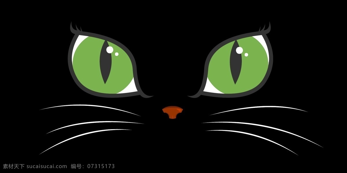 眼神 锐利 猫眼 猫眼剪影 猫 眼睛 轮廓 夜月下的黑猫 黑色