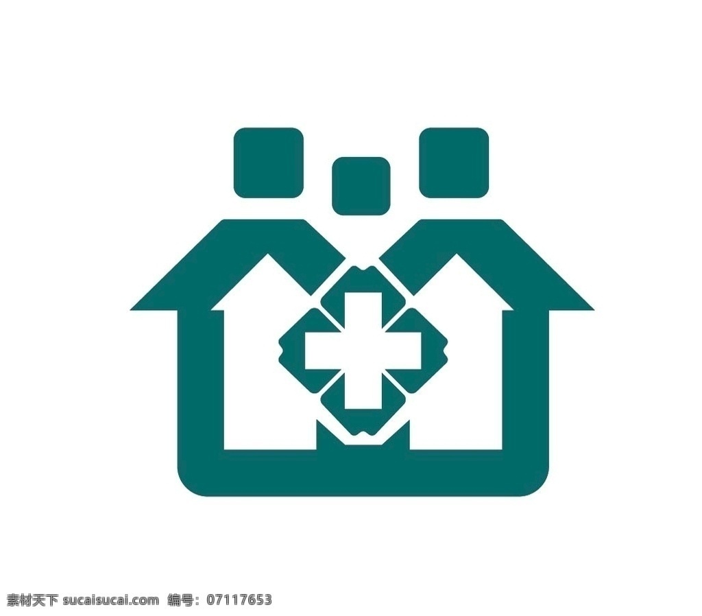 社区 医院 logo 标志图标 矢量 医药 ai源文件 卫生服务 社区卫生 社区服务 医疗机构 公共标识标志