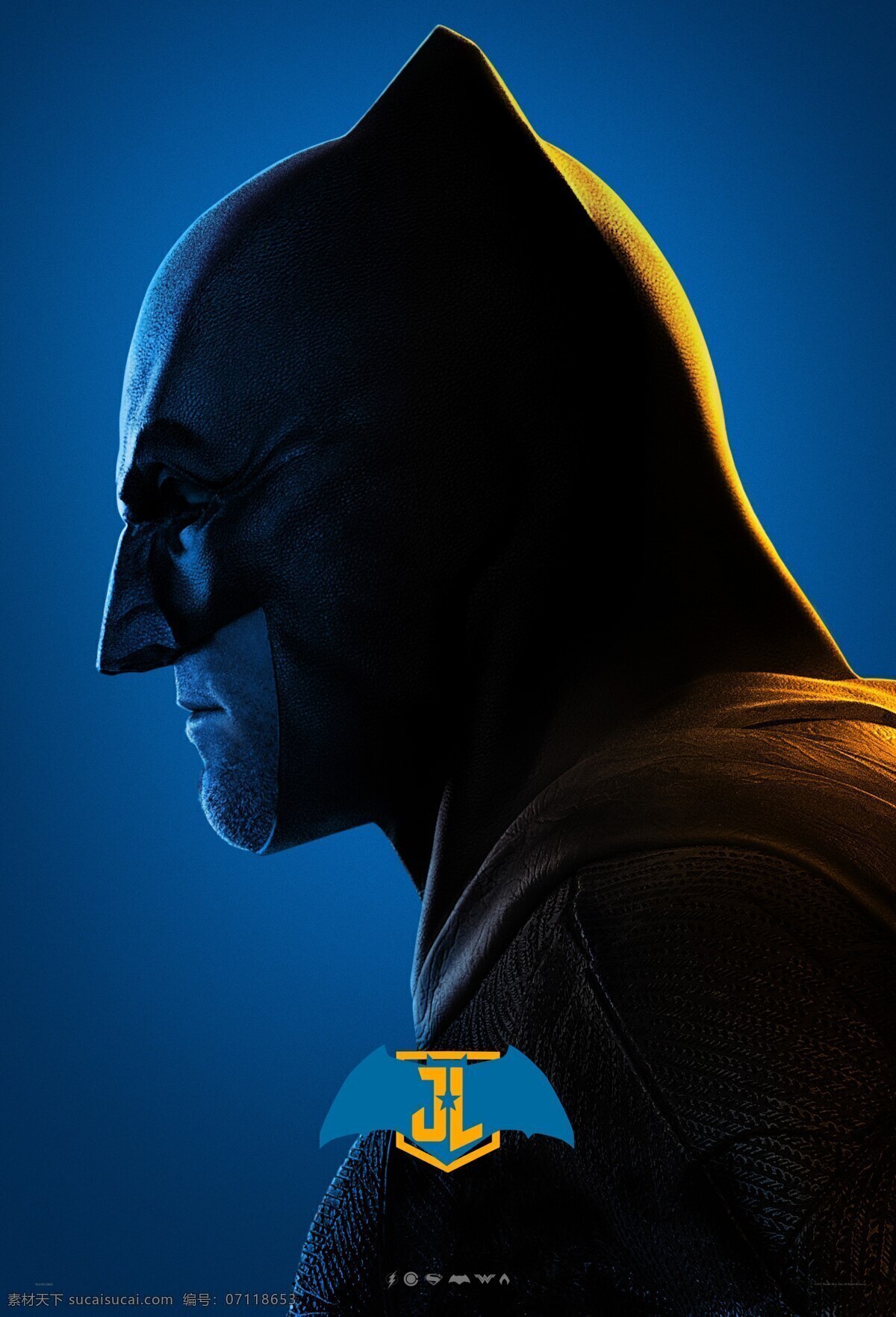 正义联盟电影 正义联盟 蝙蝠侠 蓝色 蝙蝠 电影 人物头像 黑暗骑士 超级英雄 dc英雄